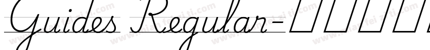 Guides Regular字体转换